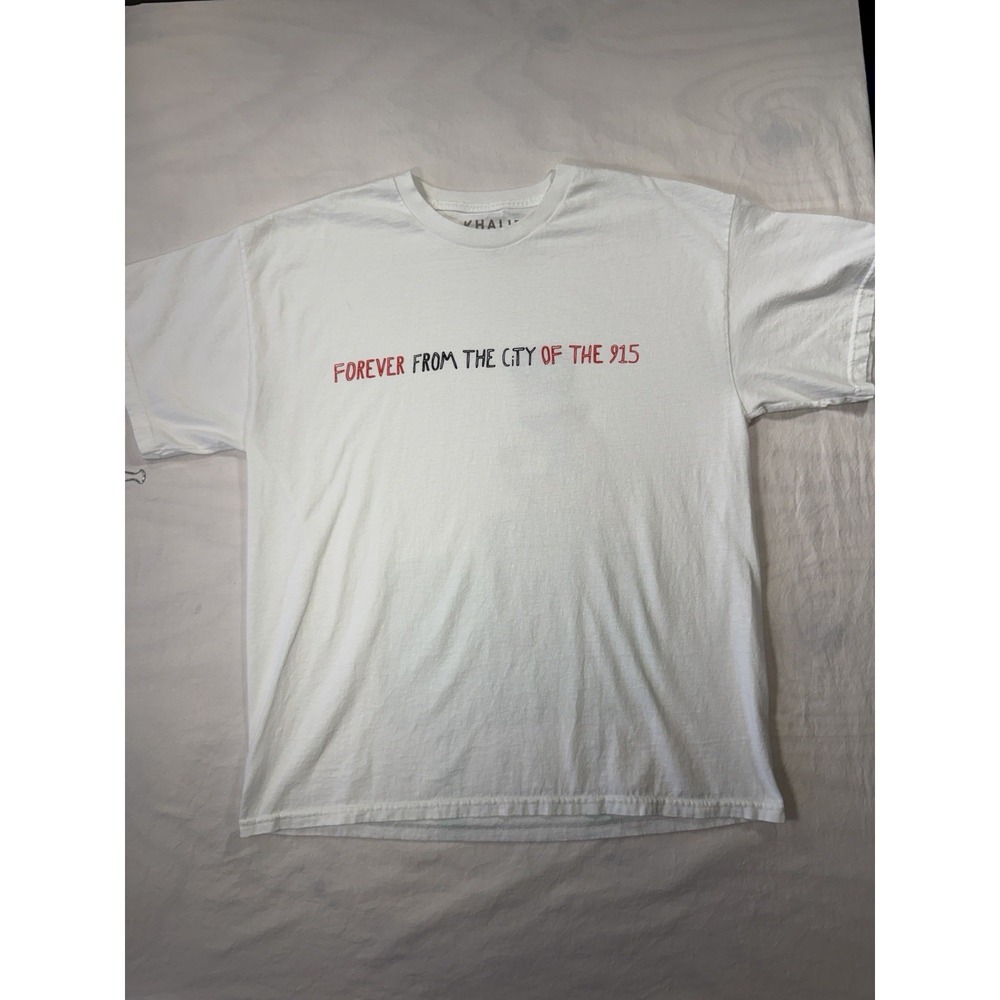 Khalid Forever From the City of the 915 T-Shirt White Mens XL El Paso‎ Texas
